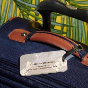 Étiquette À Bagage Balise Faux Foil sur les bagages Arrière - plans A