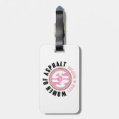 Étiquette À Bagage Balise Femmes de bagages d'asphalte (Dos Vertical)