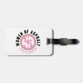 Étiquette À Bagage Balise Femmes de bagages d'asphalte (Dos horizontal)