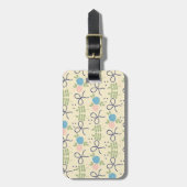 Étiquette À Bagage Balise Fleurs et vaches (Devant Vertical)