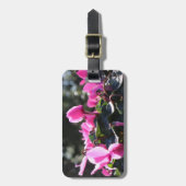 Étiquette À Bagage Balise florale personnalisée, personnalisation (Devant Vertical)