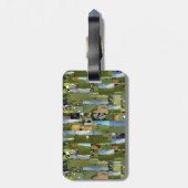 Étiquette À Bagage Balise Golf, Photo Collarge, Bagage (Dos Vertical)