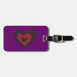 Étiquette À Bagage Balise gothique Melting Love Heart Custom Luggage
