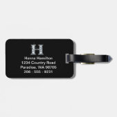 Étiquette À Bagage Balise H "Diamond Bling" (Dos horizontal)