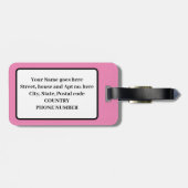 ÉTIQUETTE À BAGAGE BALISE HIBISCUS HIBISCUS (Dos horizontal)