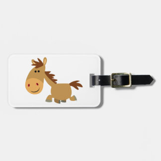 Étiquette À Bagage Balise Jote Sweet Cartoon Horse Luggage