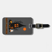 Étiquette À Bagage Balise Joyeux bagage Halloween (Devant horizontal)