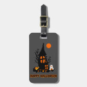 Étiquette À Bagage Balise Joyeux bagage Halloween (Devant Vertical)
