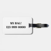 Étiquette À Bagage Balise Llama colorée (Dos horizontal)