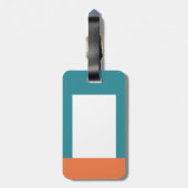 Étiquette À Bagage Balise Luge Bleue Lucky Bag (Dos Vertical)