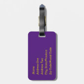 Étiquette À Bagage Balise Mardi Gras Kiss Luge (Dos Vertical)