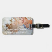 Étiquette À Bagage Balise mariage photo Lune de miel Mariage (Devant horizontal)