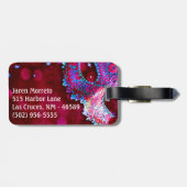 Étiquette À Bagage Balise Masquise Mascarade Masque Masque Hallo Mono (Dos horizontal)