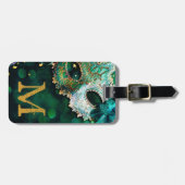 Étiquette À Bagage Balise Masquise Mascarade Masque Masque Hallo Mono (Devant horizontal)