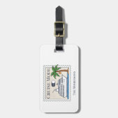 Étiquette À Bagage Balise Mode Croisière Sur Les Bagages (Devant Vertical)