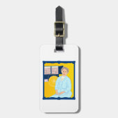 Étiquette À Bagage Balise Mon bagage pour mobile de réservation perso (Devant Vertical)