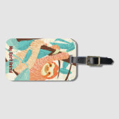 Étiquette À Bagage Balise Mon Esprit Animal Sloth Bagage (Devant Horizontal)