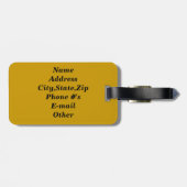 Étiquette À Bagage Balise Mon sac !_Bagage (Dos horizontal)