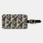 Étiquette À Bagage Balise Nature Géométrique Motif Abstrait (Devant horizontal)