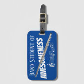 Étiquette À Bagage BALISE NOM DU Coque D'Instrument Flux (Devant Vertical)