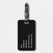 Étiquette À Bagage Balise Norse At Night Luggage (Dos Vertical)