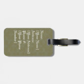 Étiquette À Bagage Balise Ooh the Ghost Luggage (Dos horizontal)