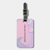 Étiquette À Bagage Balise Pinky Sunset et Shades (Devant Vertical)