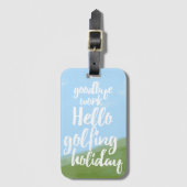 Étiquette À Bagage Balise pour les golfeurs amusant (Devant Vertical)