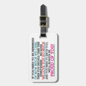 Étiquette À Bagage Balise Pour parents ou enfants (Devant Vertical)