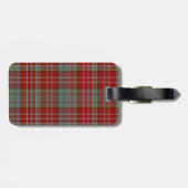 Étiquette À Bagage Balise rouge Ogilvie Tartan Plaid (Dos horizontal)