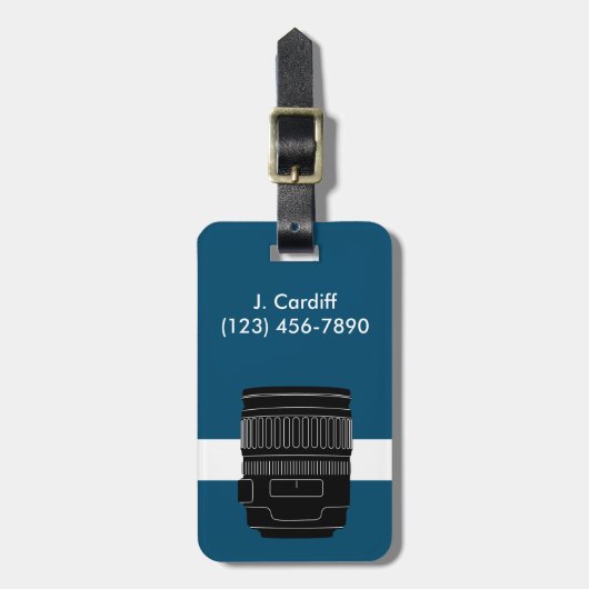 Étiquette À Bagage Balise Sac De Caméra (Devant Vertical)