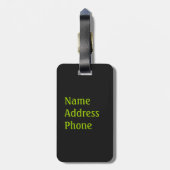 Étiquette À Bagage Balise Shamrock de la Saint-Patrick (Dos Vertical)