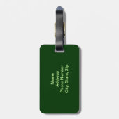 Étiquette À Bagage Balise Shamrock parties scintillant et bagage à fl (Dos Vertical)