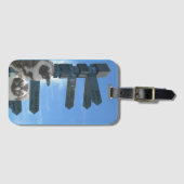 Étiquette À Bagage Balise Signpost sud-africain + Pingouins (Devant Horizontal)