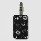 Étiquette À Bagage Balise sous la lune des bagages célestes (Devant Vertical)