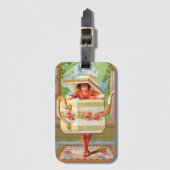 Étiquette À Bagage Balise Thé de linge (Devant Vertical)