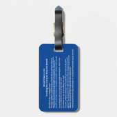 Étiquette À Bagage Balise Traverser sur les bagages Prayer® (Dos Vertical)