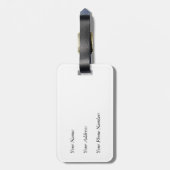 Étiquette À Bagage Balise Vin Rouge (Dos Vertical)