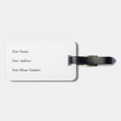 Étiquette À Bagage Balise Vin Rouge (Dos horizontal)