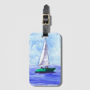 Étiquette À Bagage Balise "Voilier" Bagage acrylique