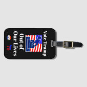 Étiquette À Bagage Balise Voter Trump hors de nos vies (Devant Horizontal)