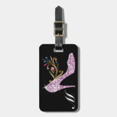 Étiquette À Bagage Balises Alphabet Bling - SRF (Devant Vertical)