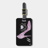 Étiquette À Bagage Balises Alphabet Bling - SRF (Devant Vertical)