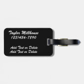 Étiquette À Bagage Balises Alphabet Bling - SRF (Dos horizontal)