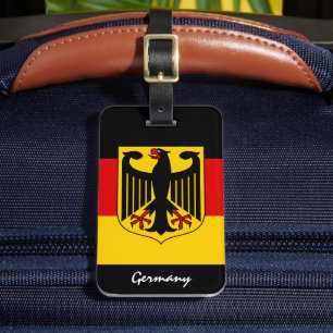 Étiquette À Bagage Balises de bagage Allemagne patriotique, drapeau a
