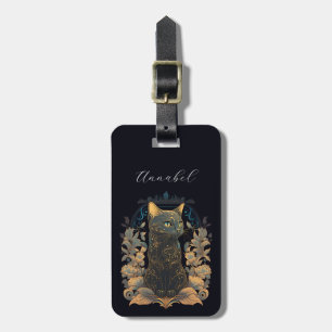 Étiquette À Bagage Balises de bagage Art Nouveau Chat