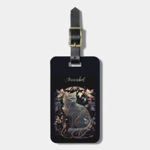 Étiquette À Bagage Balises de bagage Art Nouveau Chat