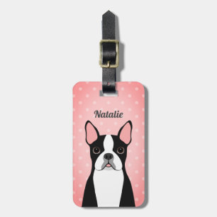 Étiquette À Bagage Balises de bagage Boston Terrier