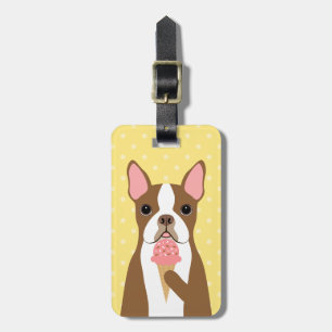 Étiquette À Bagage Balises de bagage Boston Terrier