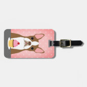 Étiquette À Bagage Balises de bagage Boston Terrier (Devant horizontal)